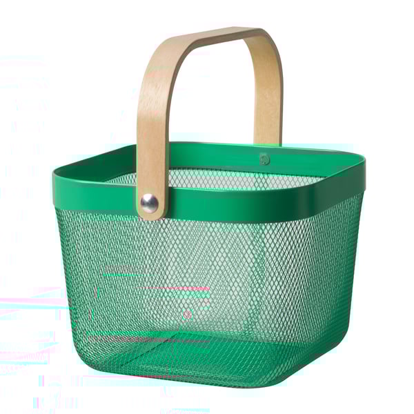 A dark green RISATORP basket