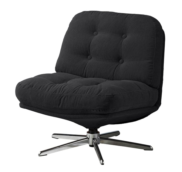 A Kelinge black DYVLINGE swivel easy chair