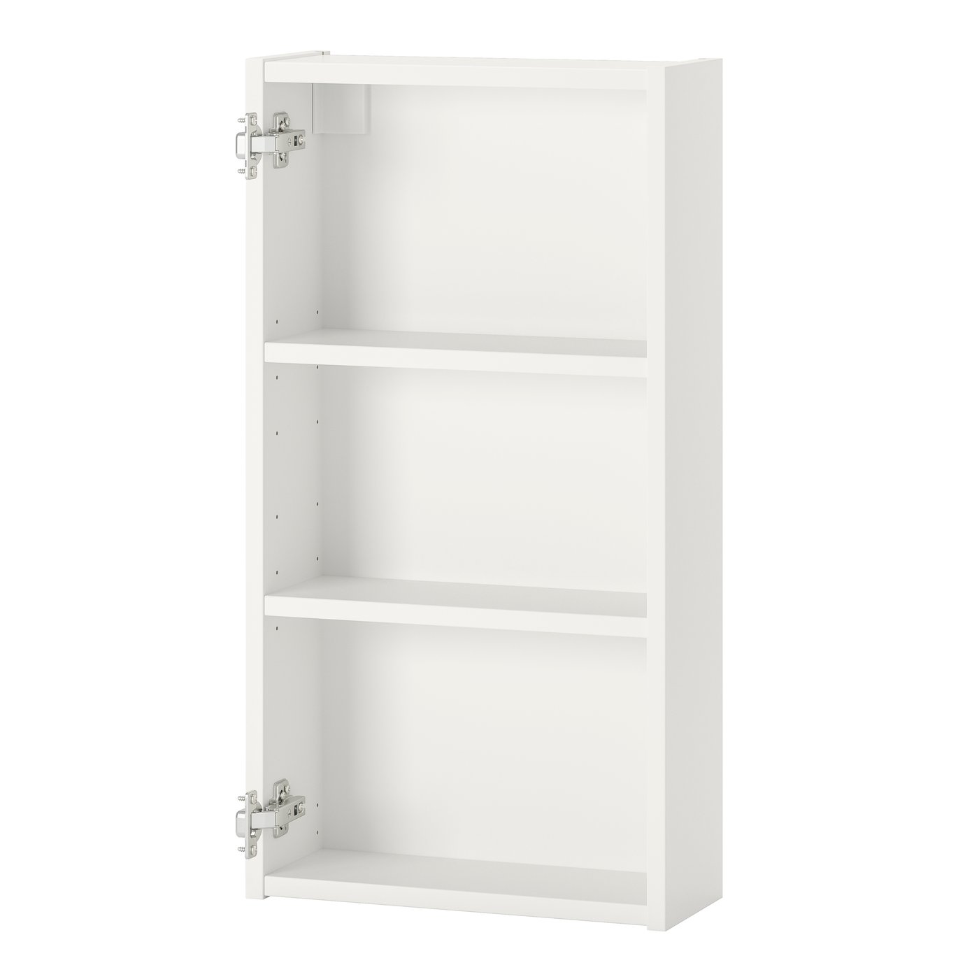 IKEA ENHET väggskåp m 2 hyllplan, vit, 40x15x75 cm