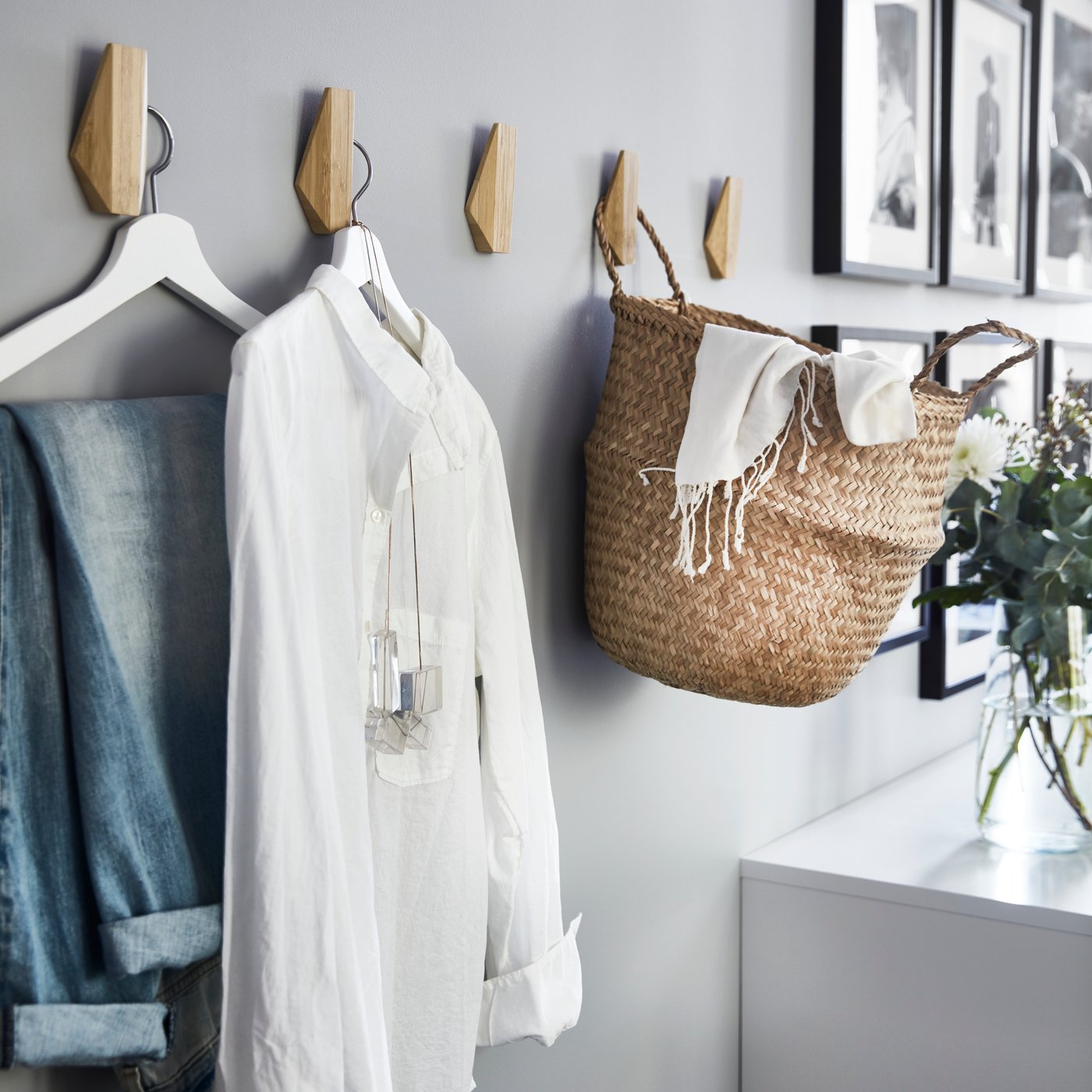 Verwunderlich Kleiderhaken Wand Ikea Bild