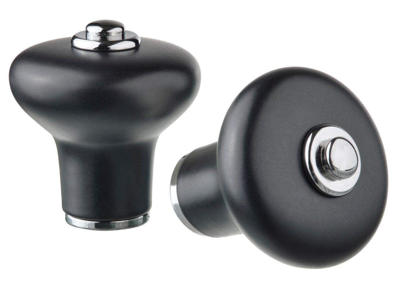 IKEA KLINGSTORP knopp, svart/förkromad, 30 mm