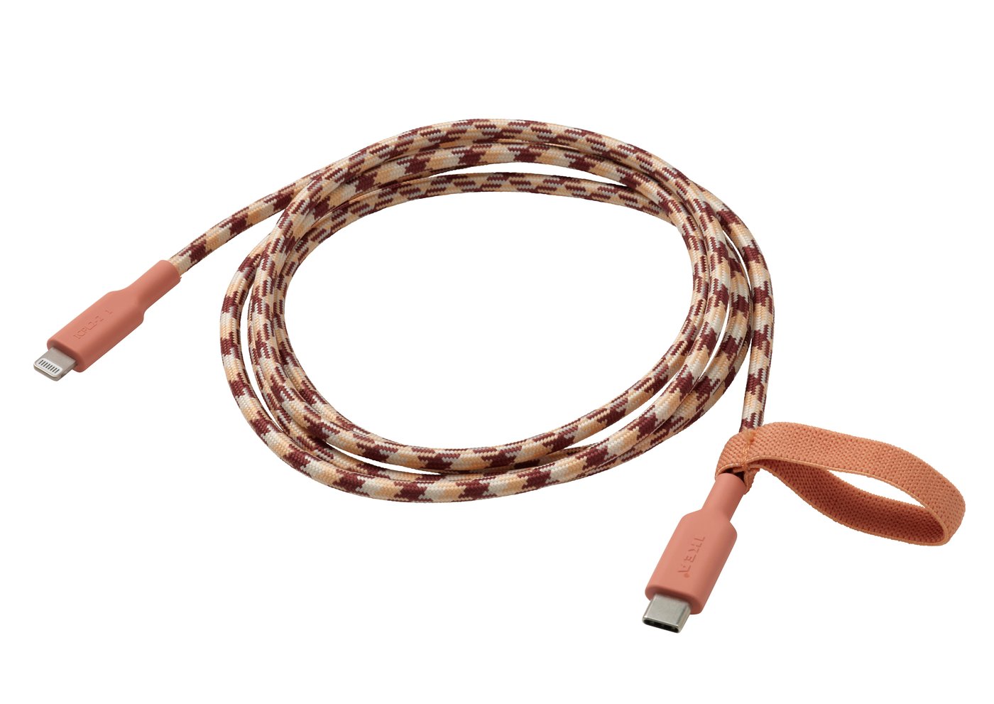 IKEA LILLHULT USB-C till lightning, rosa/beige, 1.5 m
