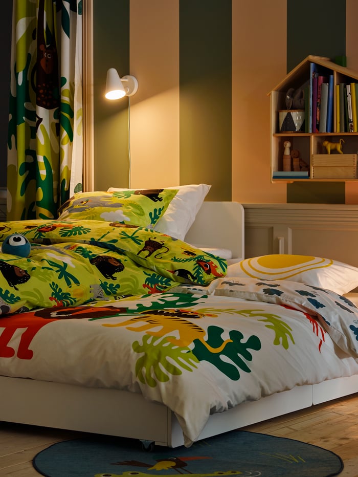A children’s jungle room - IKEA UK