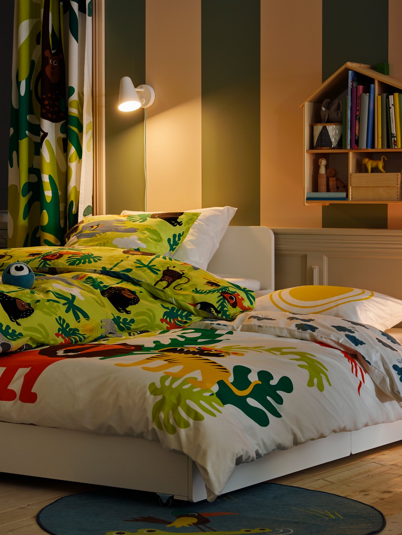 A children’s jungle room IKEA