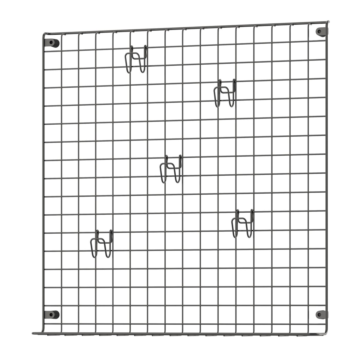 IKEA GREJIG väggaller med list, grå, 58x59 cm