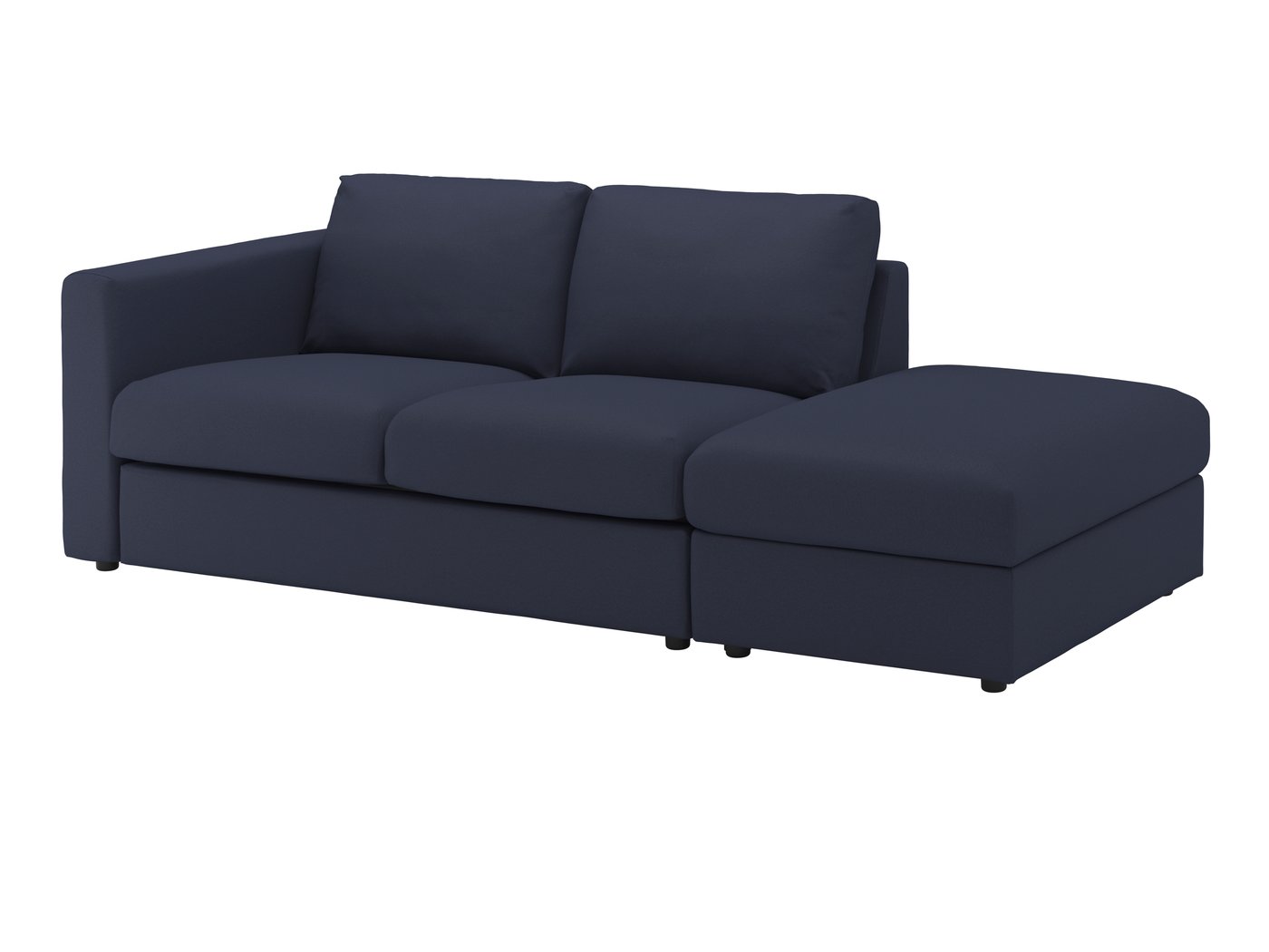 Ikea Finnala Cover For Sofa, With Open End/orrsta Black-blue, Height Including Back Cushions: 32 5/8 "