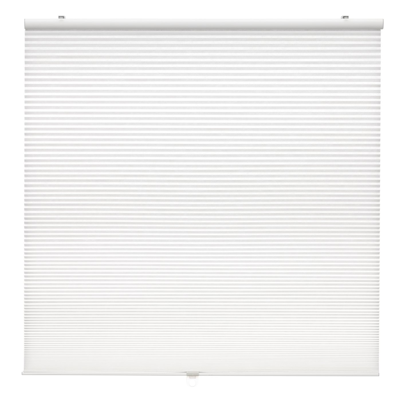 IKEA HOPPVALS plisségardin, dubbel, vit, 80x155 cm