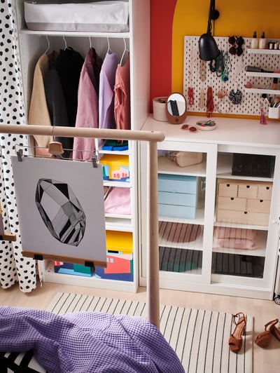 A walk-in wardrobe that fits in your bedroom - IKEA