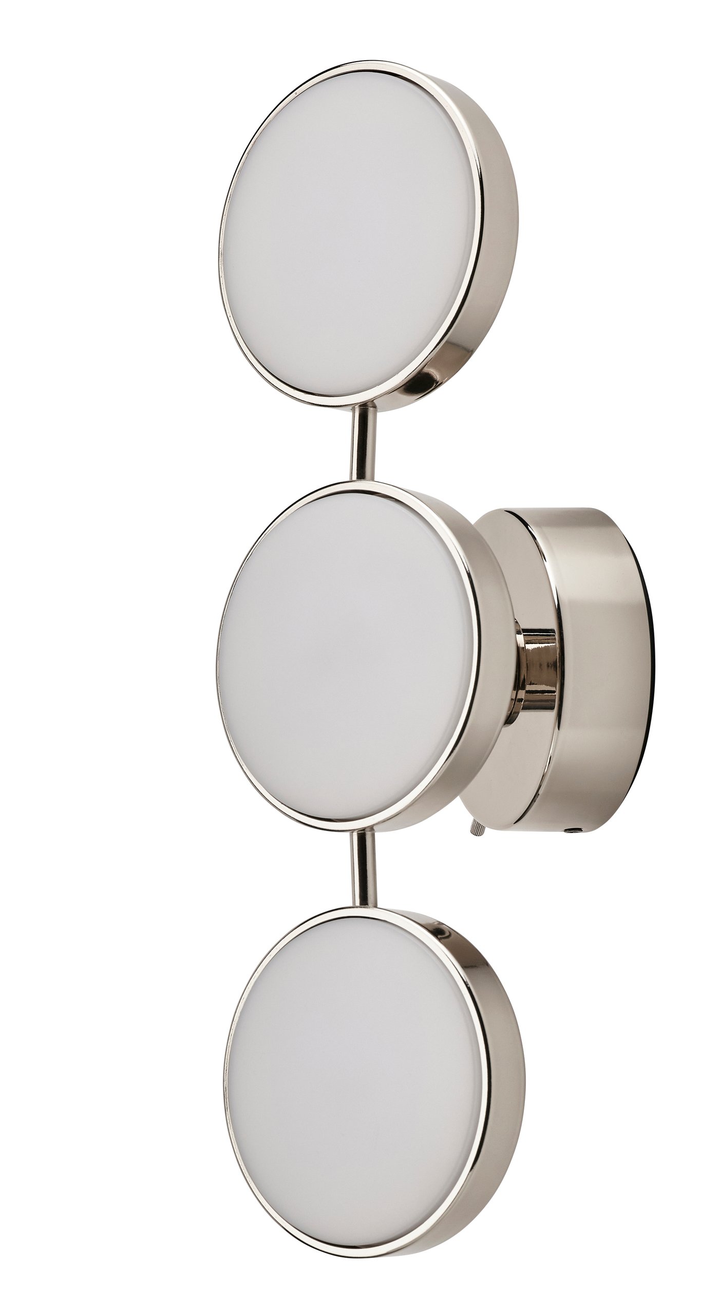 IKEA KABOMBA LED vägglampa, dimbar förkromad/blank, 47x14 cm