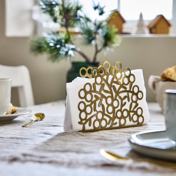 A gold-colour VINTERFINT napkin holder