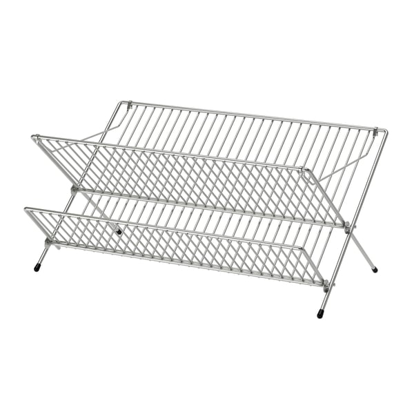 A galvanised KVOT dish drainer