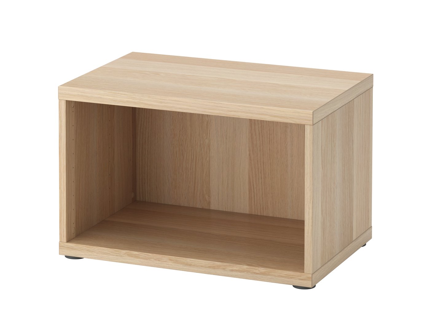 IKEA BESTÅ stomme, vitlaserad ekeffekt, 60x40x38 cm