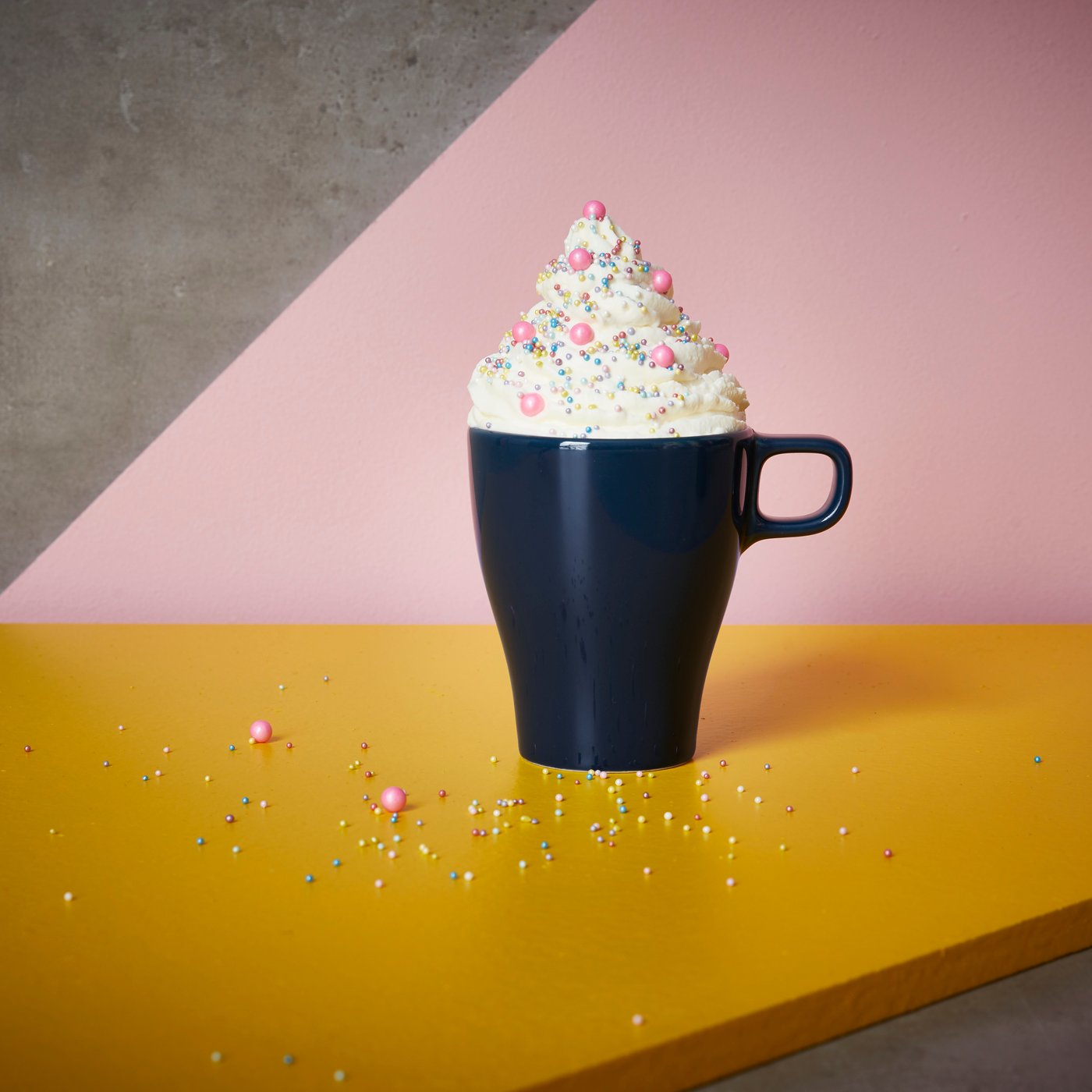 A dark turquoise FÄRGRIK mug