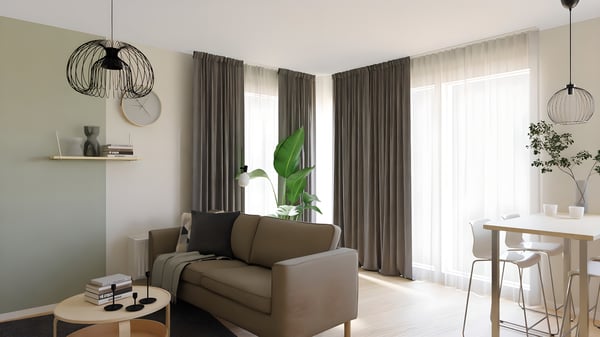 Wizualizacja wnętrza 3D zaprojektowana przez  projektantów wnętrz IKEA.