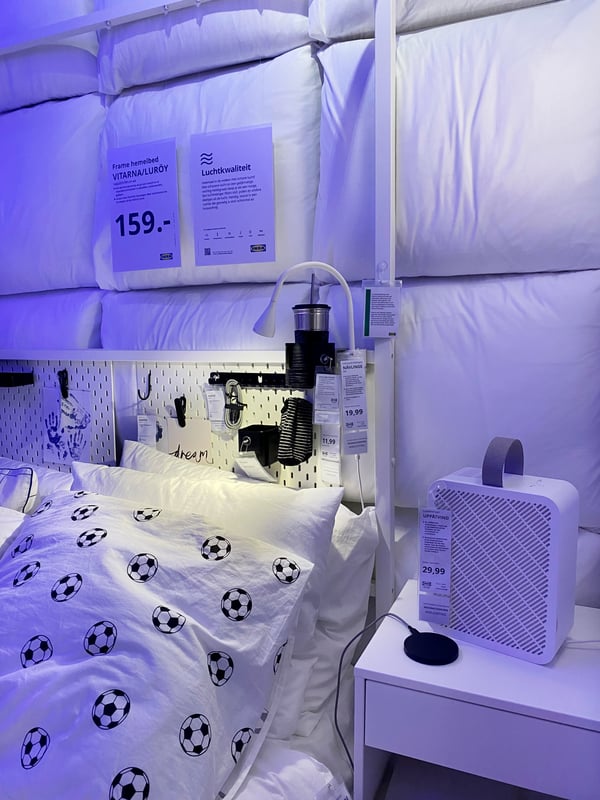 An UPPÅTVIND air purifier