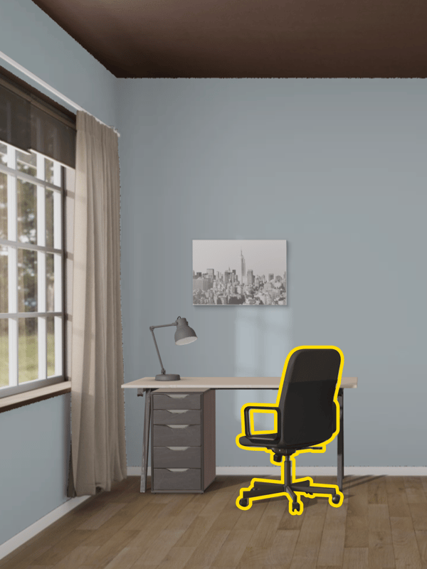Office being designed in IKEA KREATIV