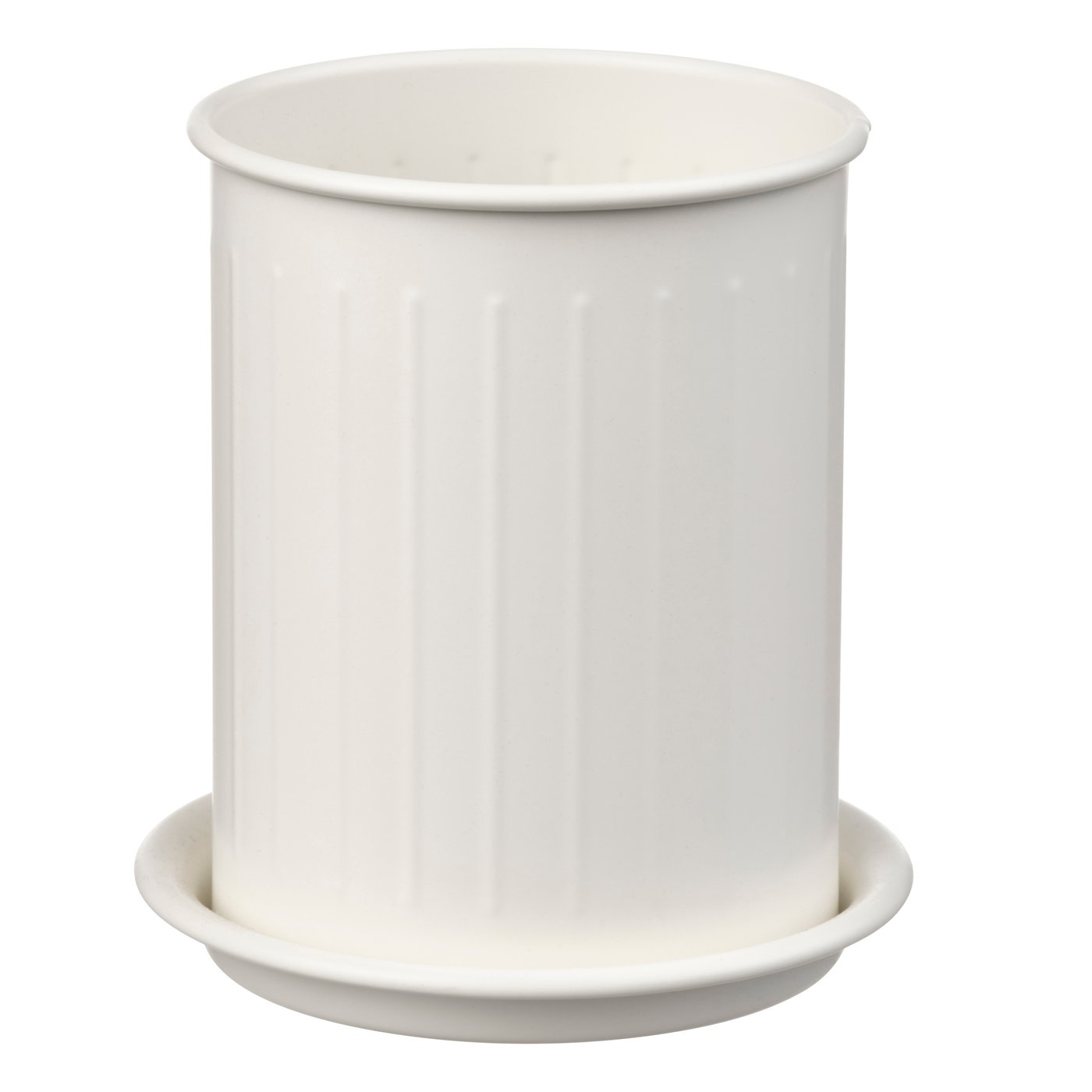 IKEA VÄLVÅRDAD bestickställ, vit/förzinkad, 13 cm