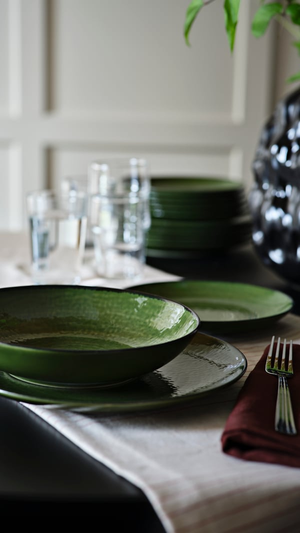 Zelená doska PELARKAKTUS v jedálni