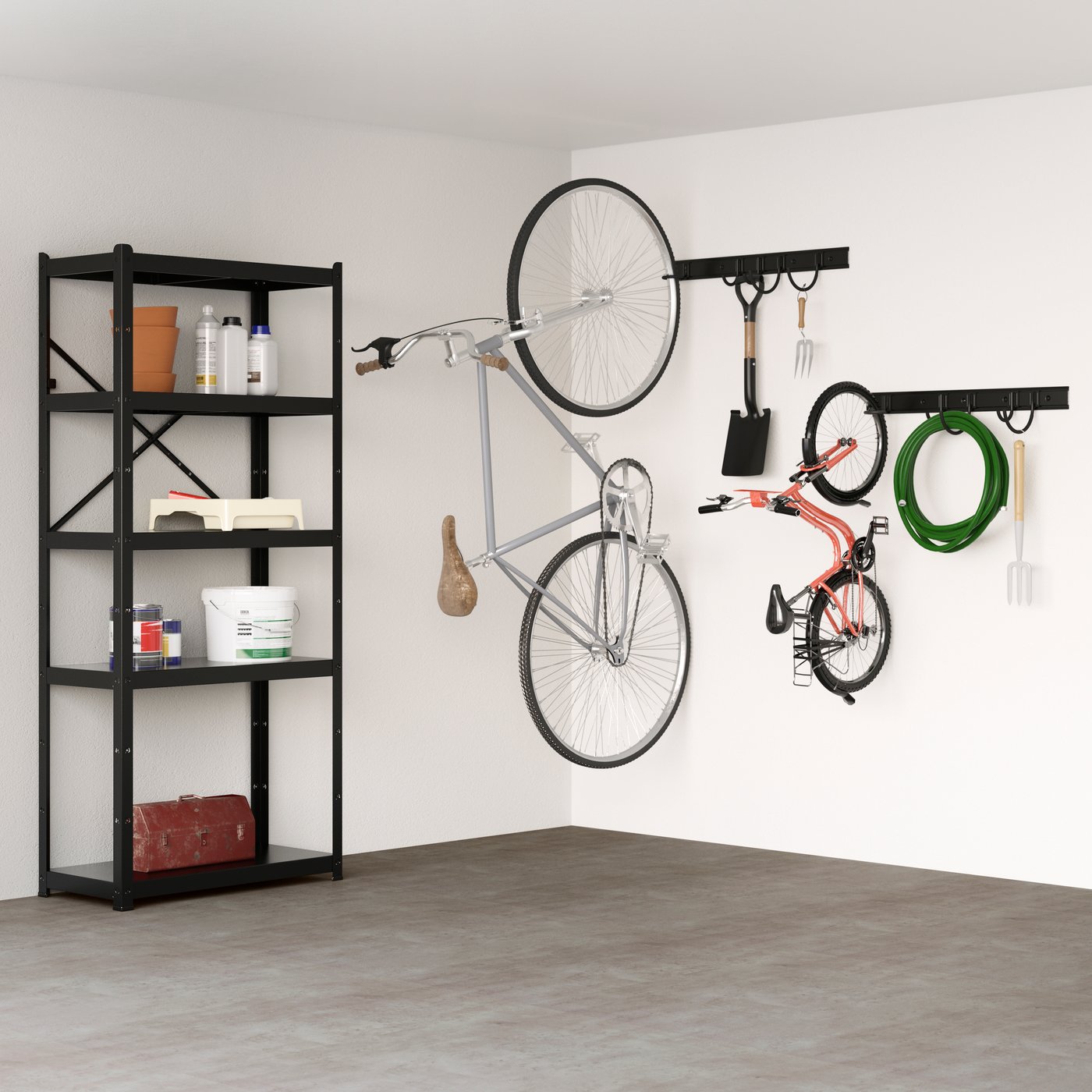 IKEA BROR hylla, svart, 85x40x190 cm