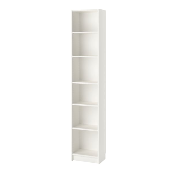 A white BILLY bookcase