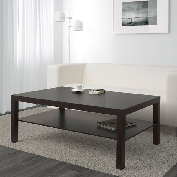 A black-brown LACK coffee table