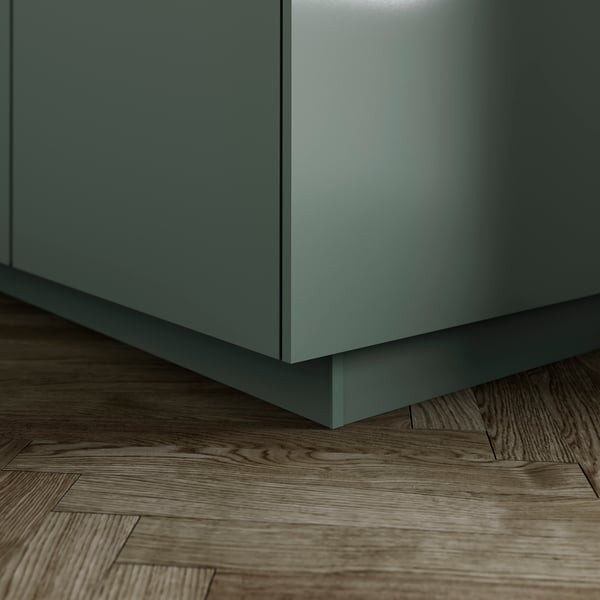 A matt grey-green NICKEBO plinth