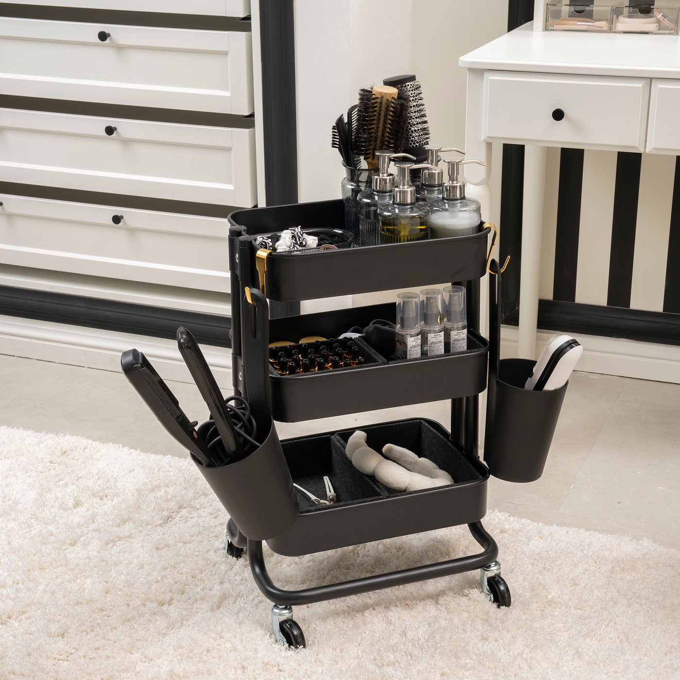 RÅSKOG Trolley, black