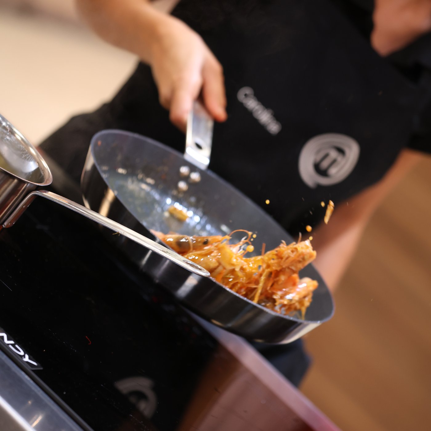 A stainless steel/non-stick coating IKEA 365+ frying pan