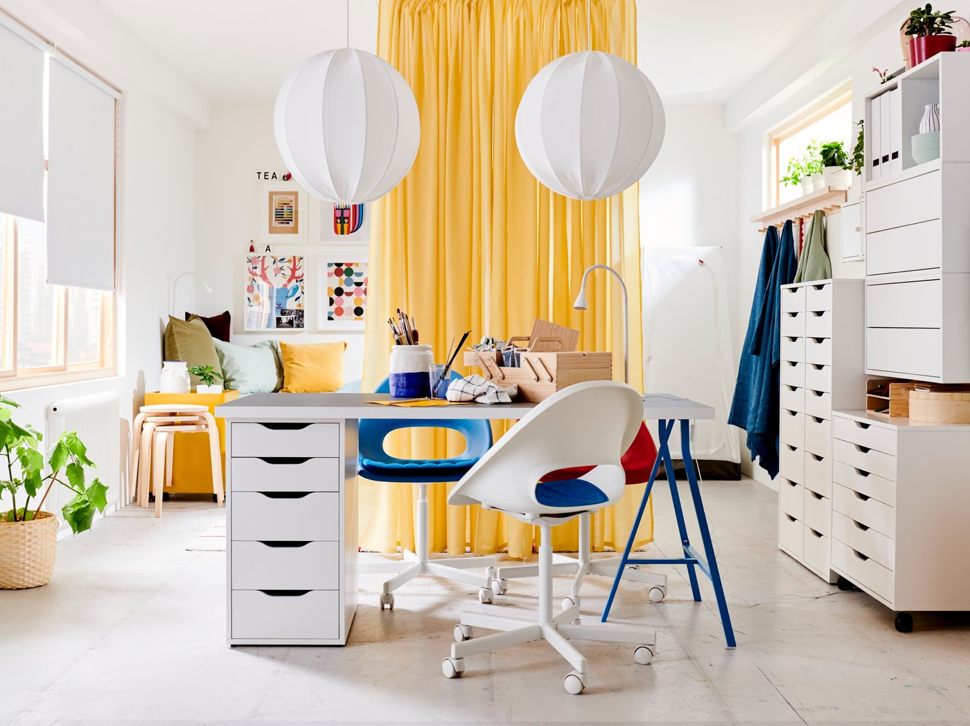 Ideas for a two-in-one dining table.