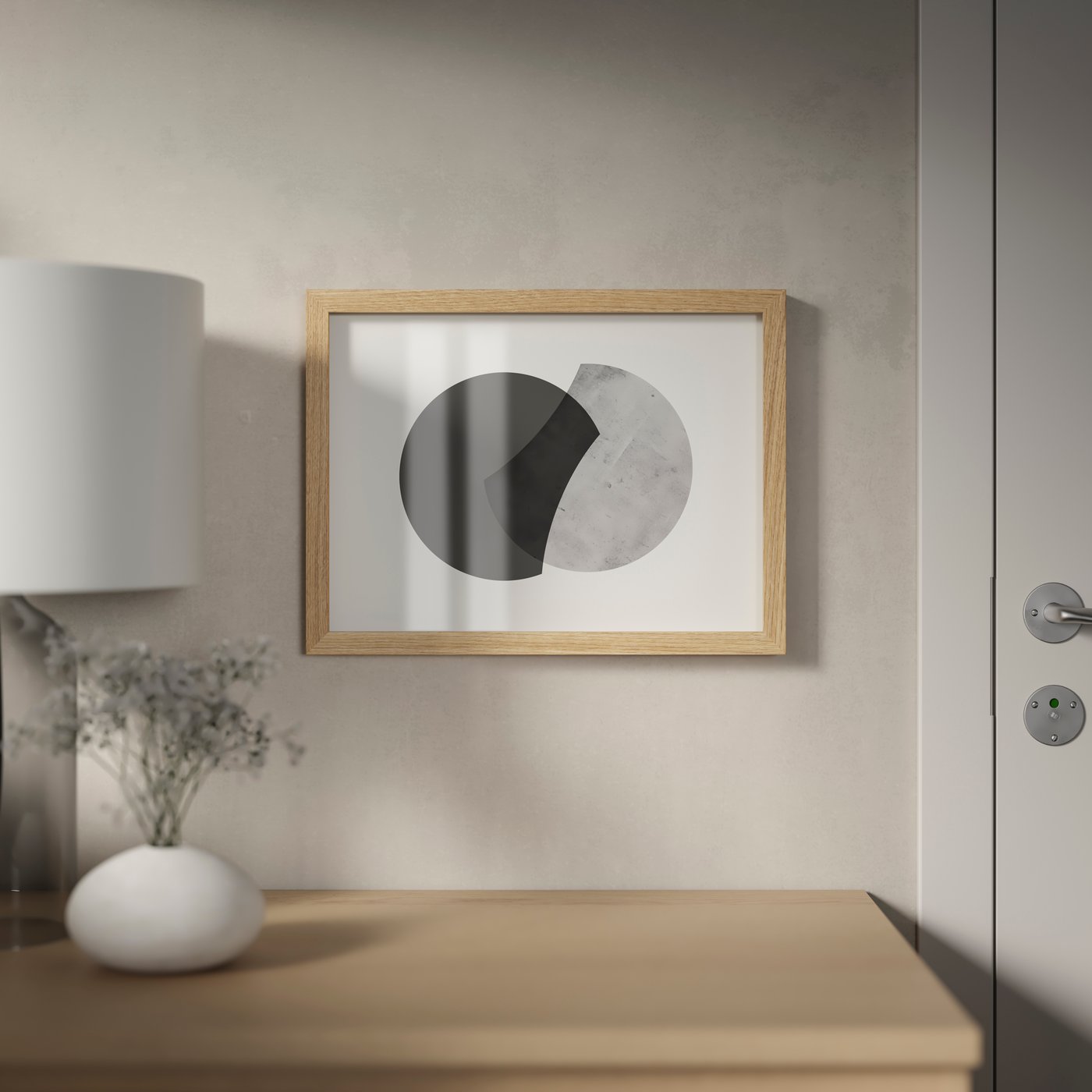 An oak effect RÖDALM frame