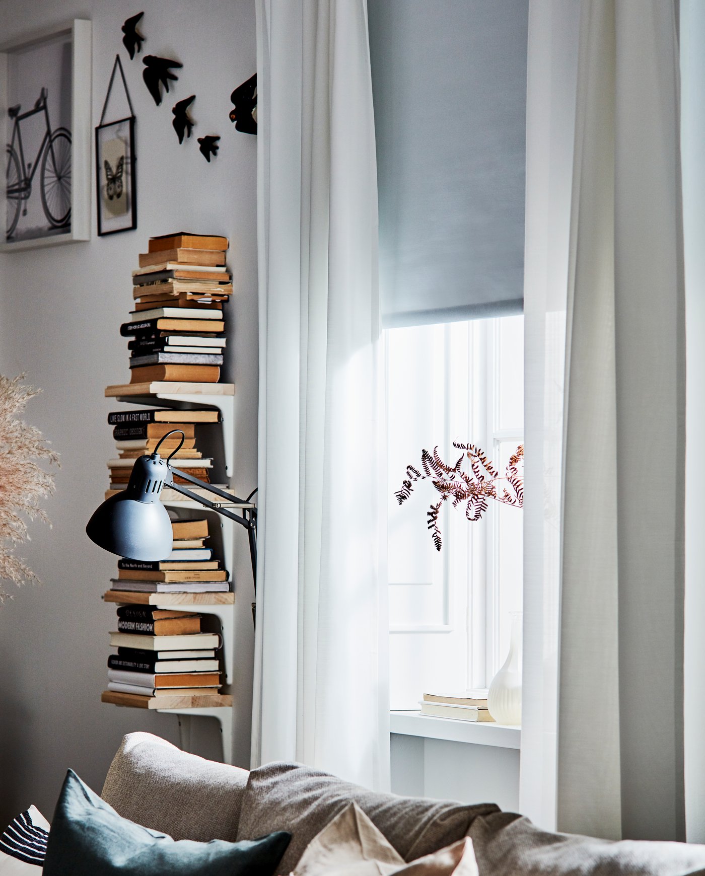 IKEA TRETUR 遮光ローラーブラインド ライトブルー 2点セット IKEA TRETUR 遮光ローラーブラインド ライトブルー 2点セット