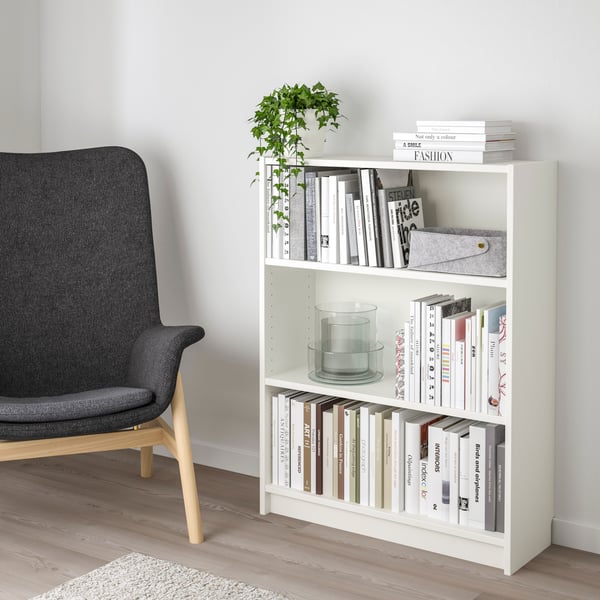 bookcase 80x28x106 cm white