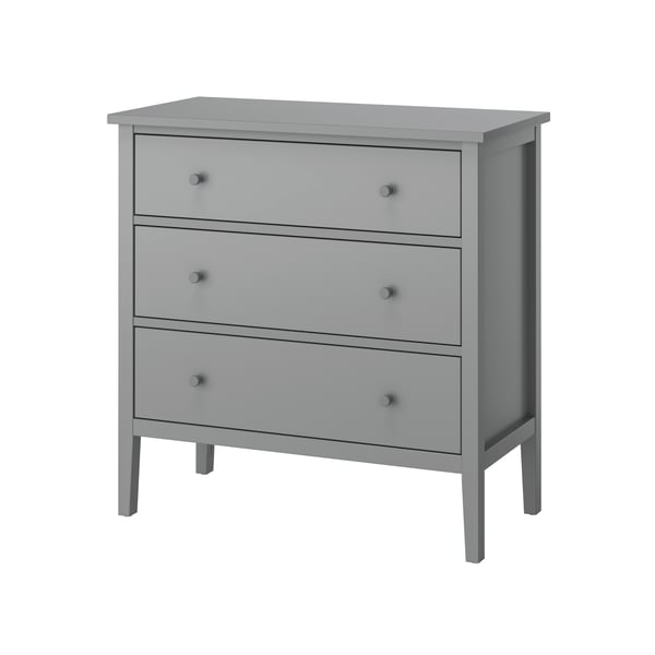 A grey/anchor/unlock-function GULLABERG chest of 3 drawers in the NA