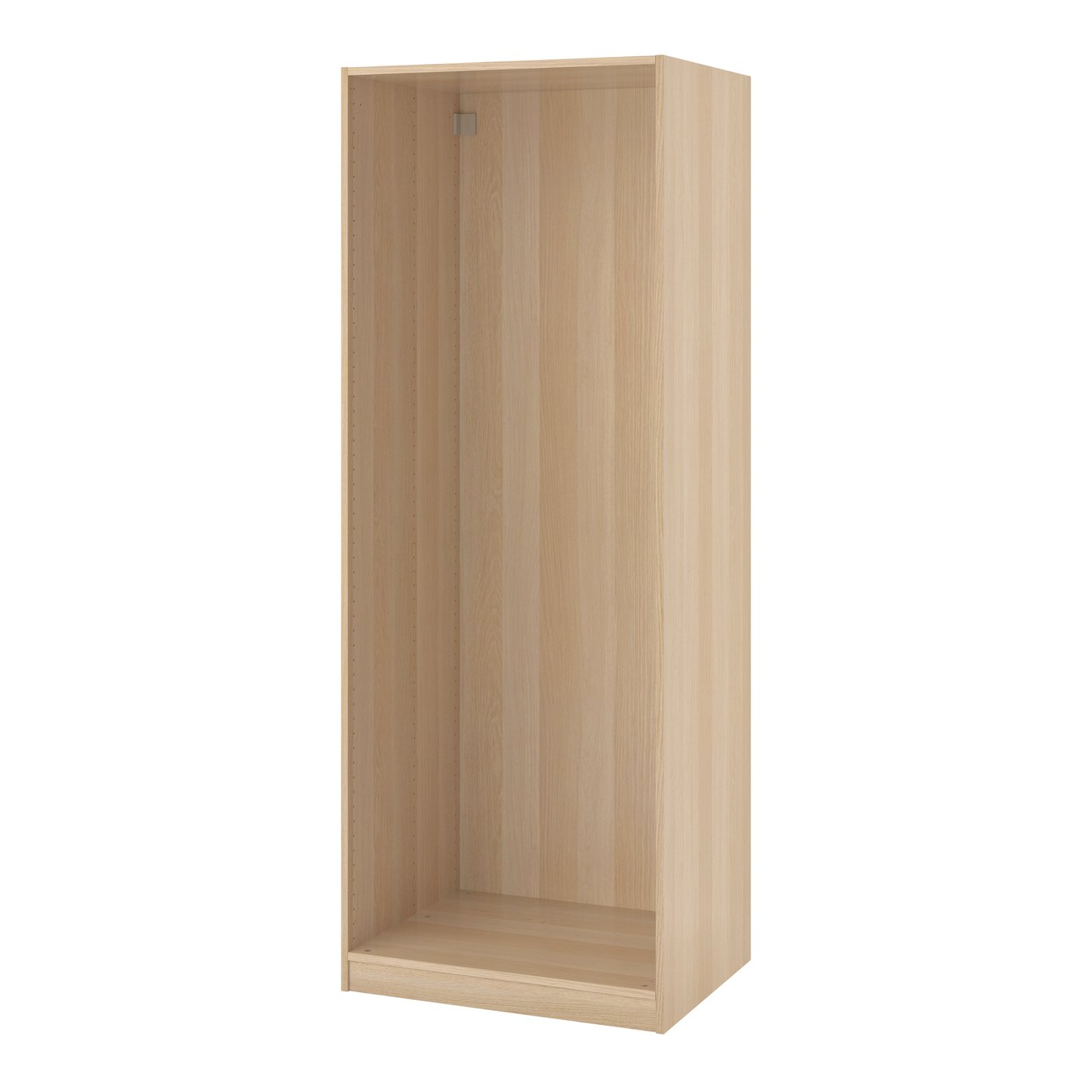 IKEA PAX garderobsstomme, vitlaserad ekeffekt, 75x58x201 cm