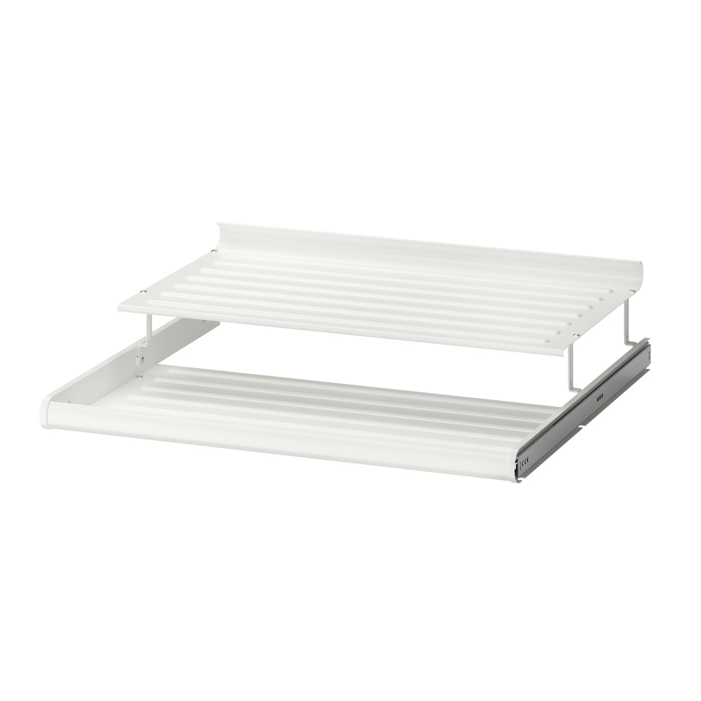 IKEA KOMPLEMENT utdragbart skohyllplan, vit, 75x58 cm