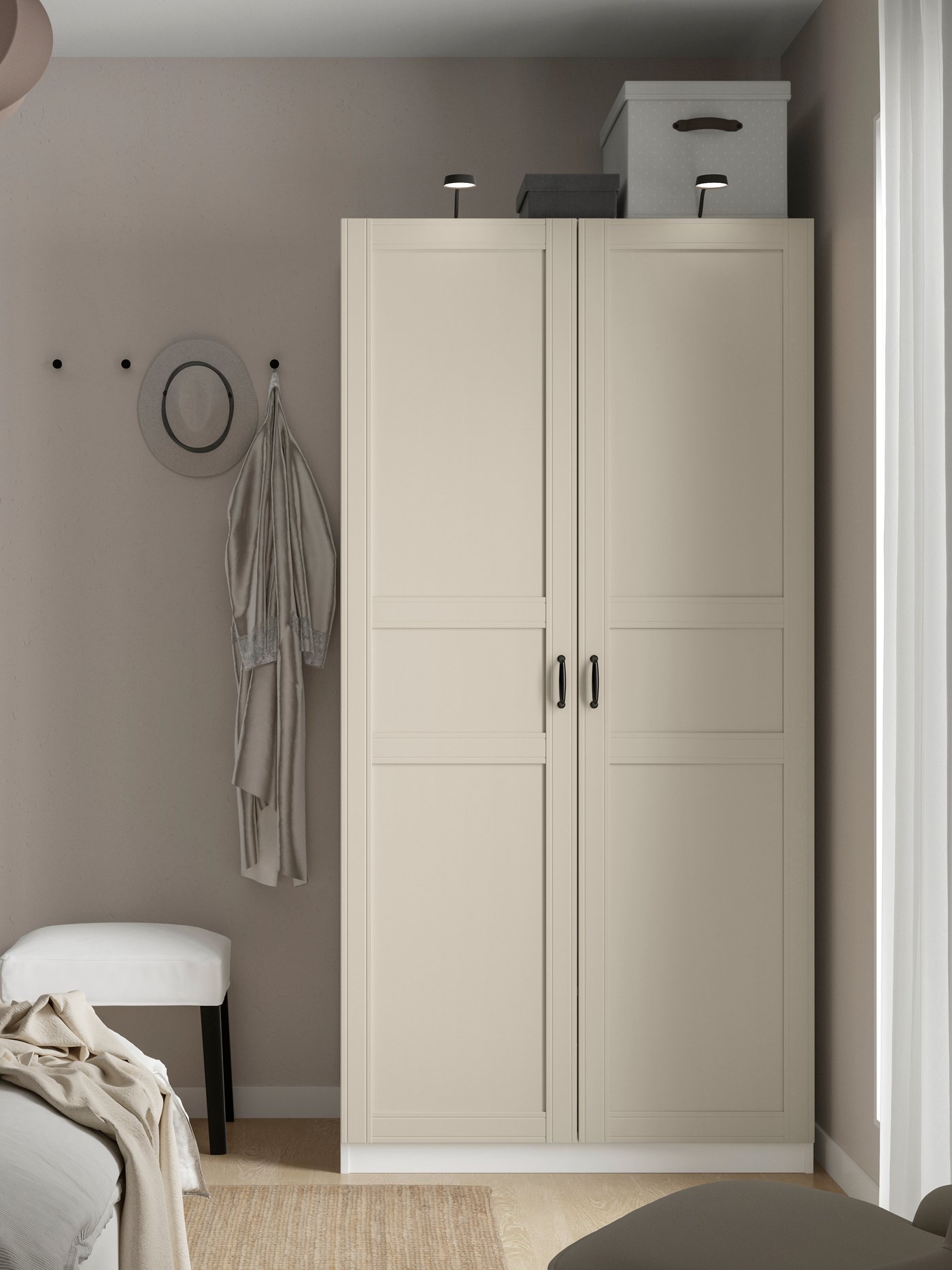 A black/dimmable YTBERG cabinet lighting