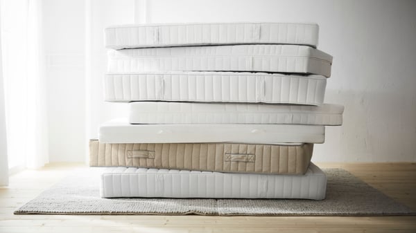 A stack of mattresses