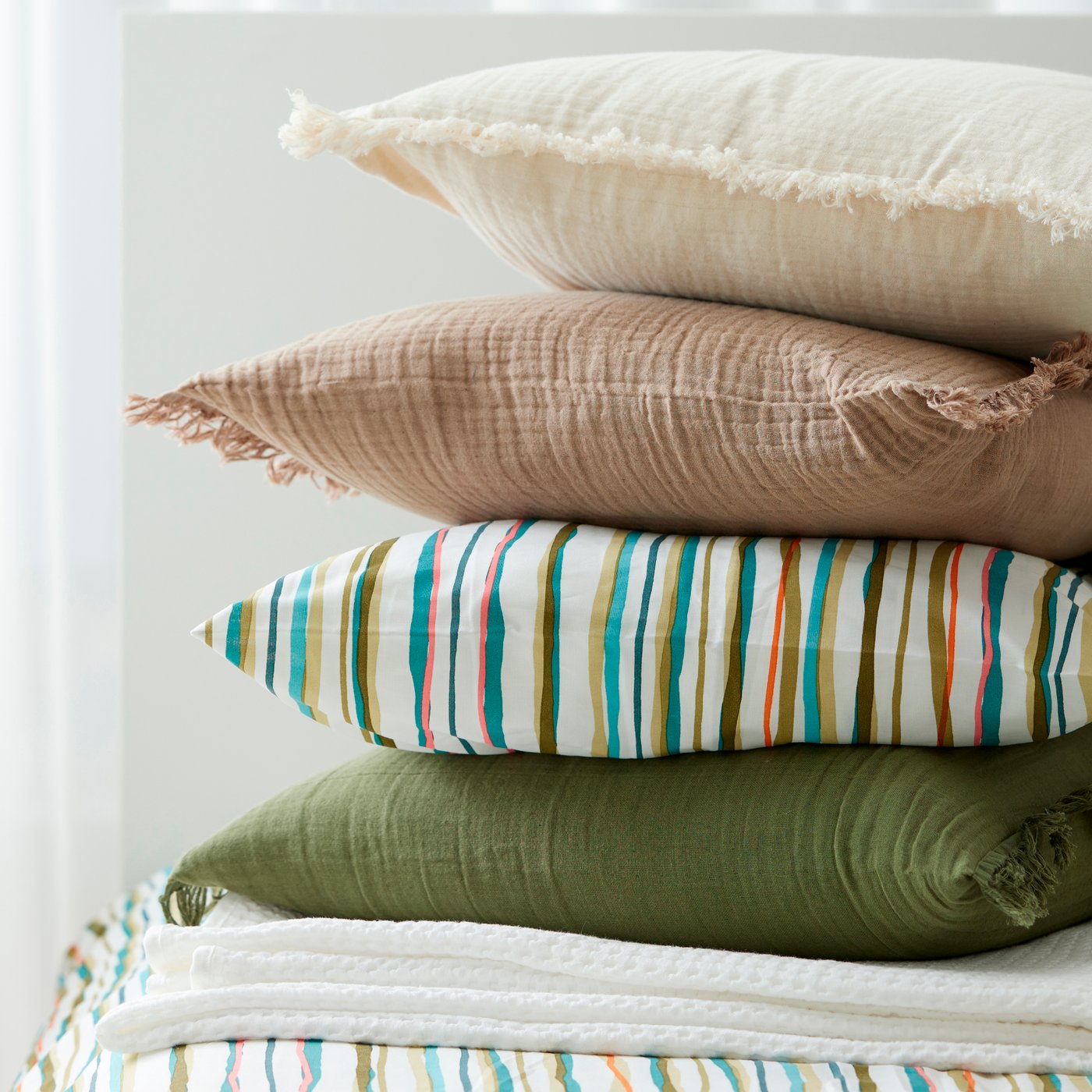 Ett vitt VÅRELD överkast.