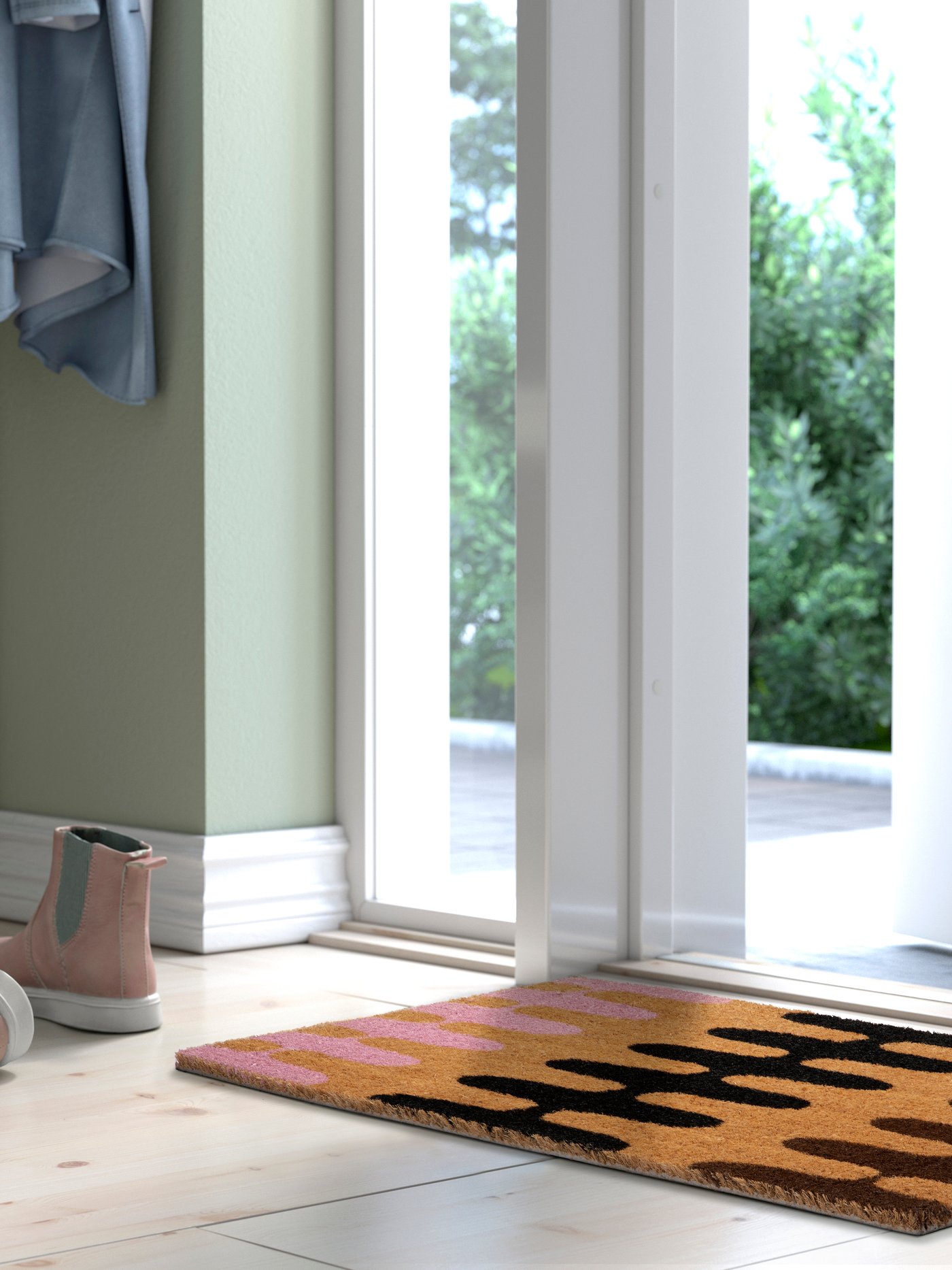 A natural colour/beige GÅNGYTA door mat