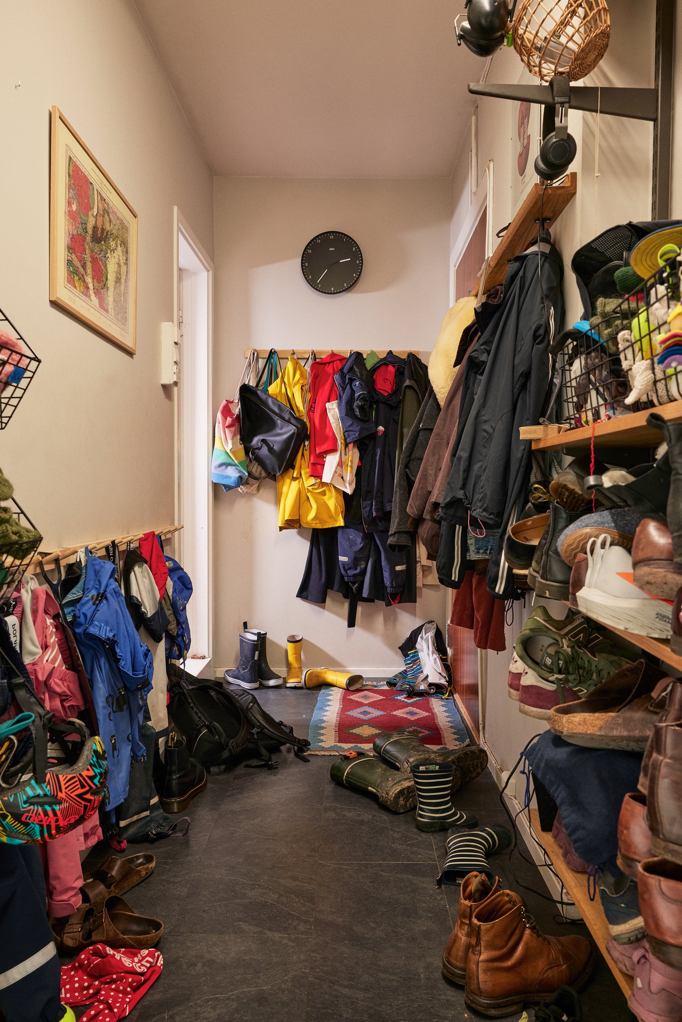 En rotete gang før vi ryddet.