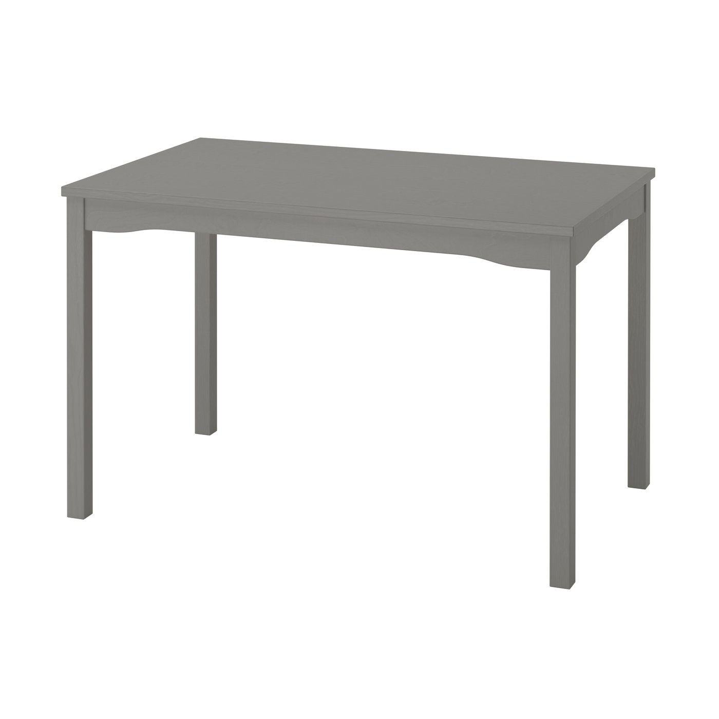 IKEA HAUGA bord, grå/björkfaner, 118x74 cm
