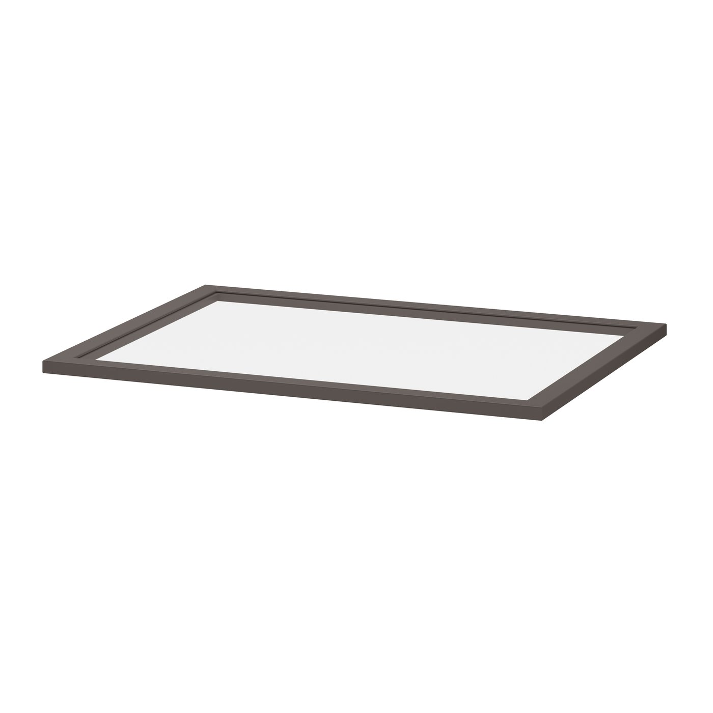 IKEA KOMPLEMENT glashyllplan, mörkgrå, 75x58 cm