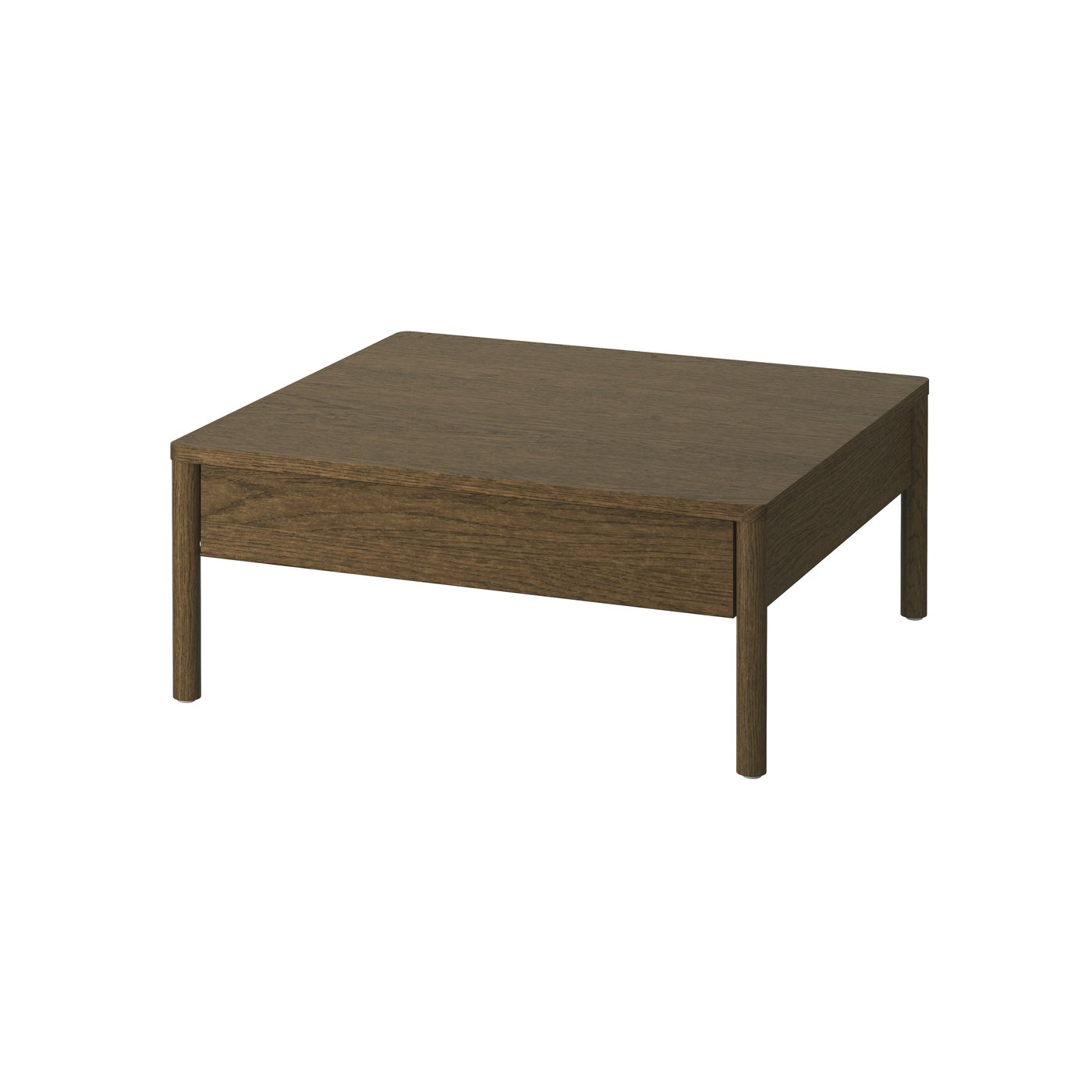 IKEA TONSTAD soffbord, brun betsad ekfaner, 84x82 cm