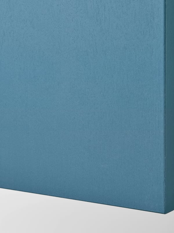 Blue kitchen front.