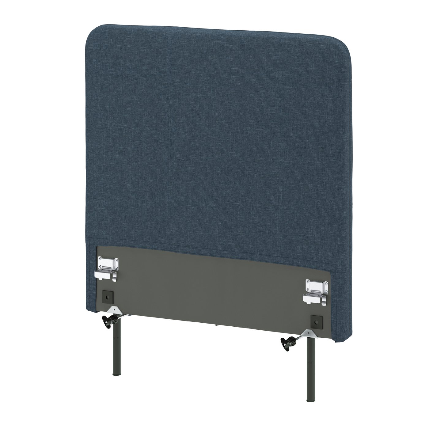 IKEA LJUSFJÄLLET sänggavel, inkl ben/kilanda mörkblå, 90 cm