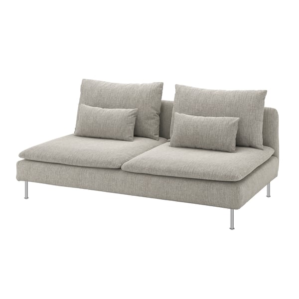 A Viarp beige/brown SÖDERHAMN 3-seat section