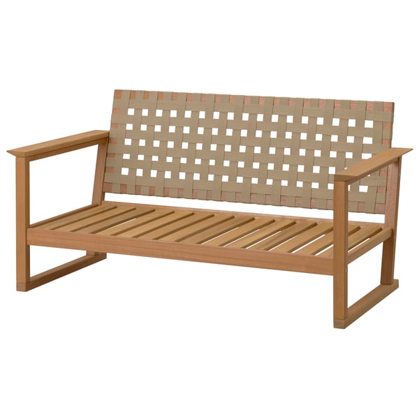 An eucalyptus HATTHOLMEN 2-seat sofa, outdoor