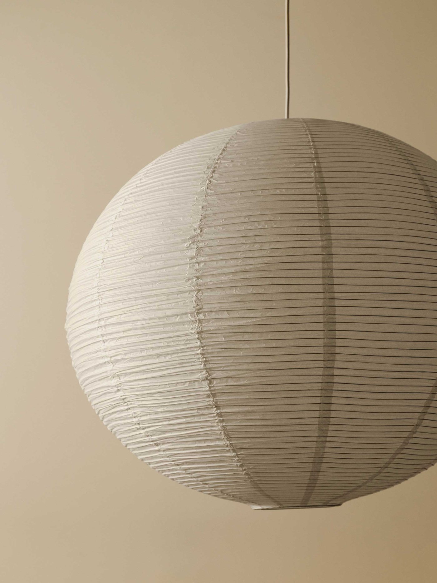 A white/handmade GULLSUDARE pendant lampshade