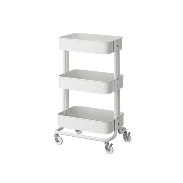 A white RÅSKOG trolley