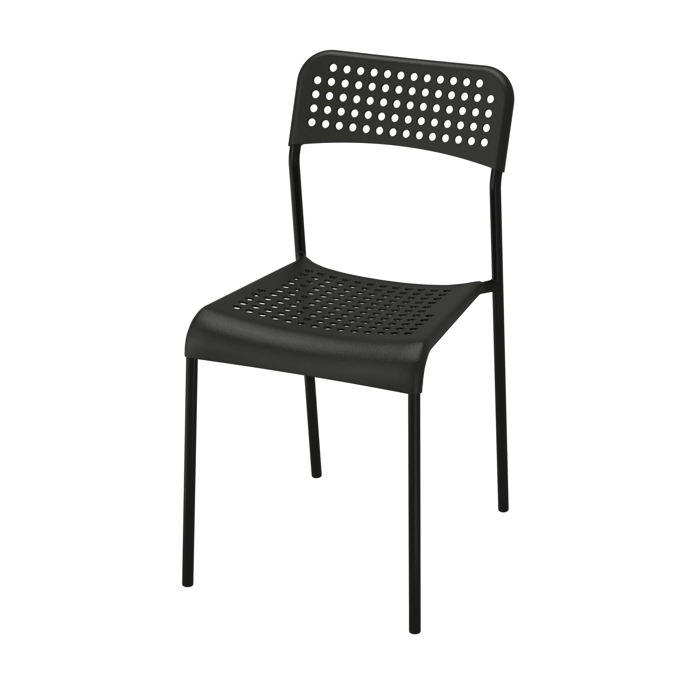 IKEA ADDE stol, svart